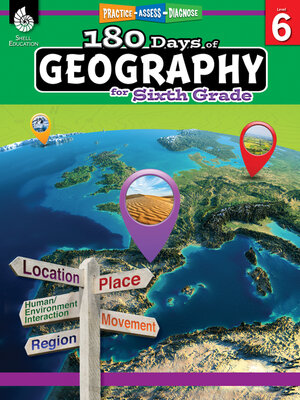 cover image of 180 Days of Geography for Sixth Grade
